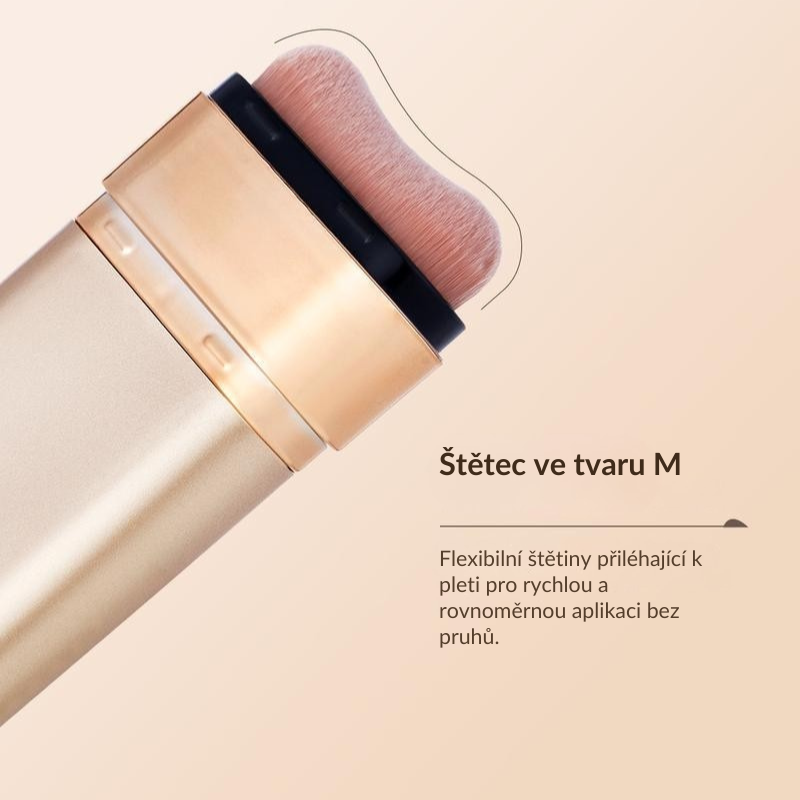 Oboustranná make-up tyčinka s vestavěnými štětci