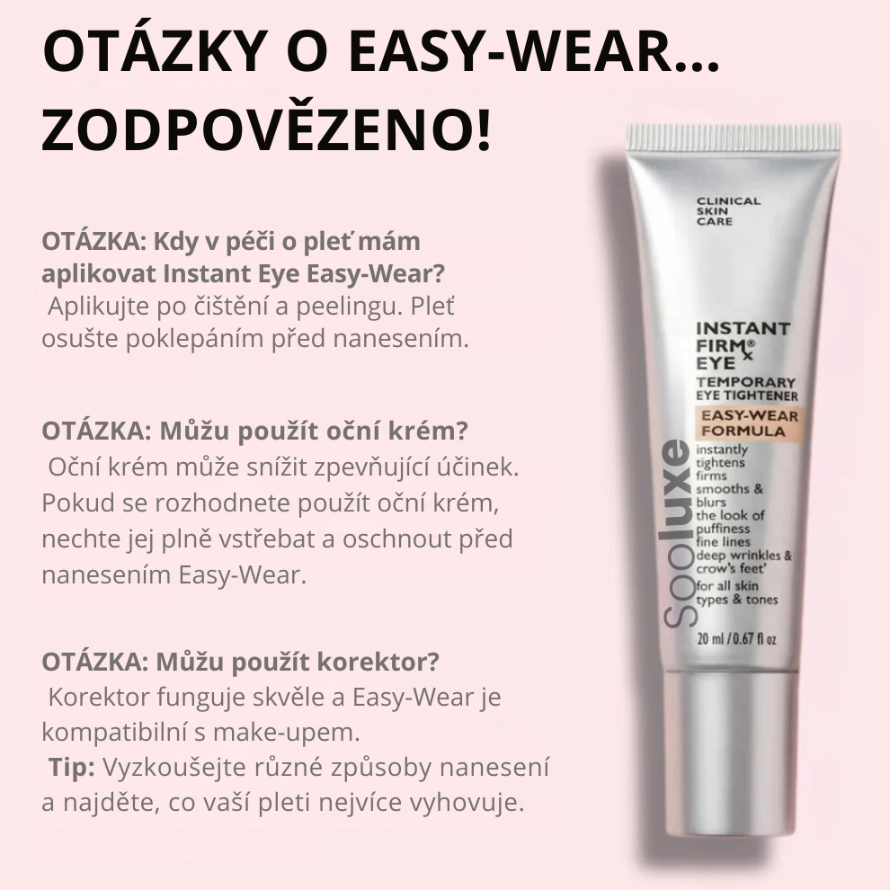 Okamžitý zpevňující oční krém