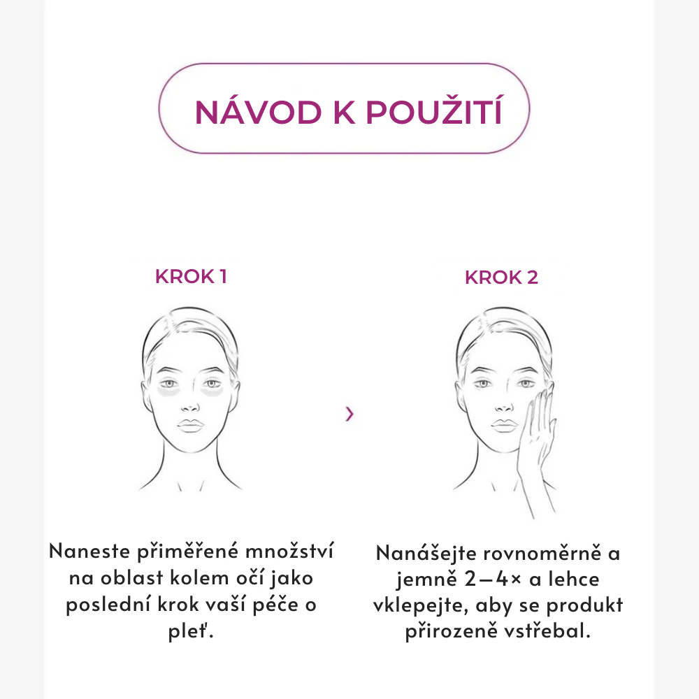 Vápníkový oční krém proti tmavým kruhům