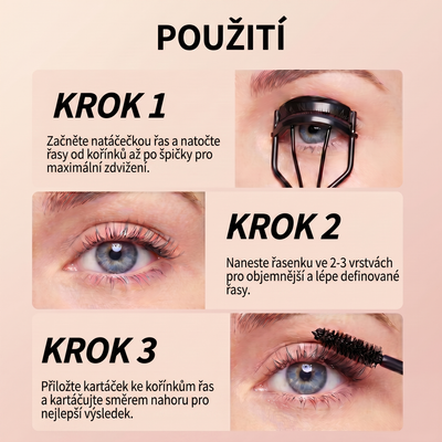 Silka™️ oděodolná řasenka s 24hodinovou výdrží