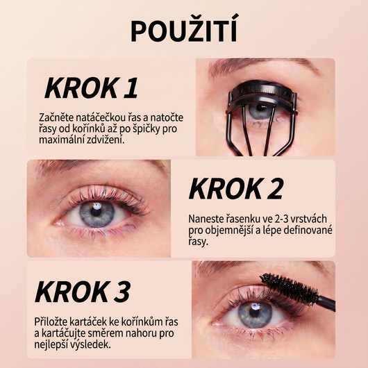 Silka™️ oděodolná řasenka s 24hodinovou výdrží